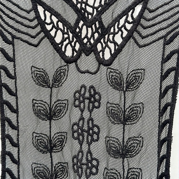 Lily White Women’s Top Size L Black - Picture 6 of 7